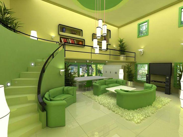 Kết quả hình ảnh cho Thiết kế nội thất với gam màu xanh tươi mát