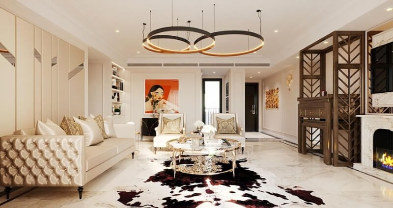 Thiết kế nội thất chung cư D Thiết kế chung cư 3 phòng ngủ đẹp ấn tượng, sang trọng
