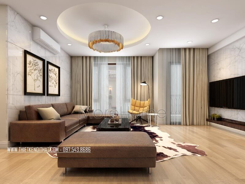 Thiết kế nội thất chung cư Mipec Long Biên hiện đại Thiết kế chung cư
