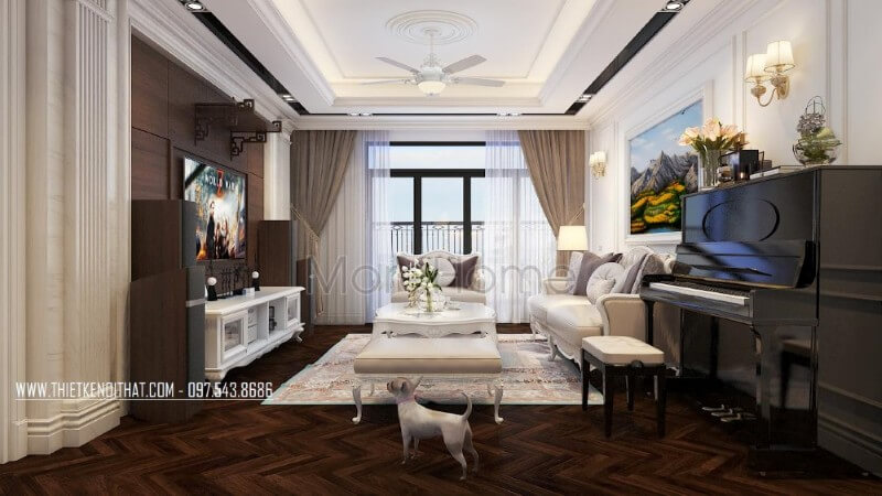 Thiết kế nội thất căn hộ Royal city đẹp Nội thất chung cư đẹp